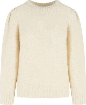 Isabel Marant Emma Ronde Hals Trui - Dames - Ronde hals truien - Beige - S - Wol - Truien & Vesten