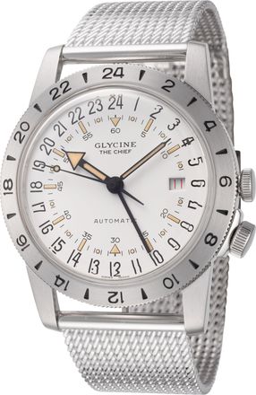 Glycine Mens Airman The Chief GMT 40mm Automatic Watch
