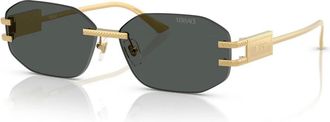 Versace Ve2274 Zonnebril - unisex - Accessoires - Geel - Maat: 58 MM Polyamide