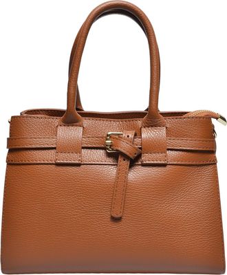 Luisa Vannini COGNAC Rundleer Tas