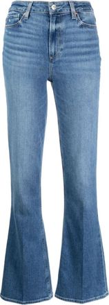 Paige Laurel Canyon flared jeans - women - Polyester/Spandex/Elastane/Cotton - 24 - Blue
