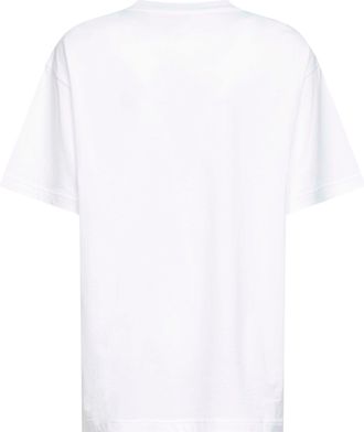 Gucci Womens White Cotton Jersey Printed T-Shirt T-Shirts & Jerseys