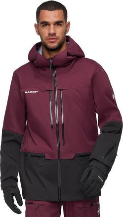 Mammut Haldigrat Hs Hooded Jacket - Mens in Vin/black at Nordstrom, Size X-Large