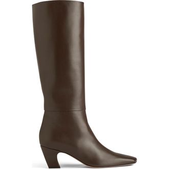 Neil J. Rodgers Meg Knee Boot in Brown Nappa at Nordstrom, Size 38.5