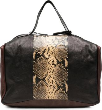 Dries Van Noten Tassen, Heren, Bruin, ONE Size, Leer, Heuptas