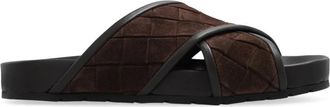 Bottega Veneta Tarik Criss Cross Sandaal - Heren - Sandalen - Bruin - 39 EU - Leer - Schoenen
