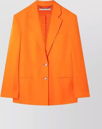 Stella McCartney viscose oversized single-breasted blazer