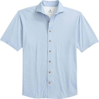 Johnnie-O Mens Augustine Short Sleeve Shirt In Kona