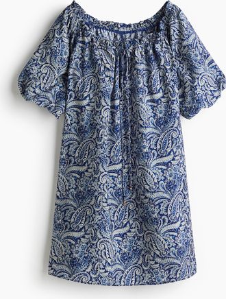 H&M Kleid mit Bindedetails - Blue