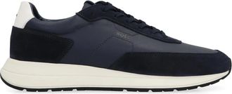 HUGO BOSS Sneakers - Heren - Sneakers - Blauw - 44 EU - Leer - Schoenen