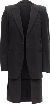 Raf Simons 2002 Black Detachable Longline Coat Jacket
