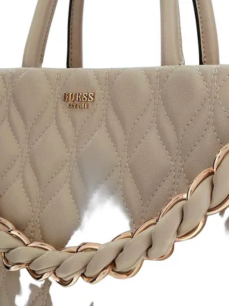 Guess Womens Satchel Light Taupe Polyurethane Satchel-bags
