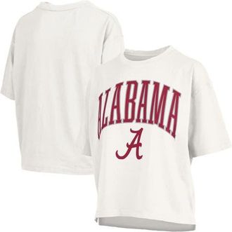Pressbox Womens Pressbox White Alabama Crimson Tide Nelson Arch Over Logo Waist Length Oversized Slub T-Shirt at Nordstrom, Size Large