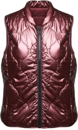 Aeronautica Omkeerbaar Gewatteerd Vest - Dames - Bodywarmers - Paars - M - Jassen