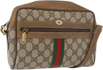 Gucci Pre-owned Cross Body Bags, female, Beige, Size: ONE SIZE Pre-owned Vintage Shoulder Bag