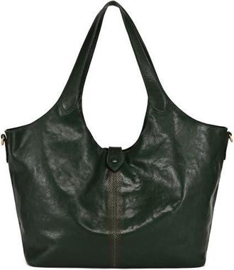 OLD TREND Marigold Genuine Leather Spacious Refined Carryall Tote in Kale at Nordstrom