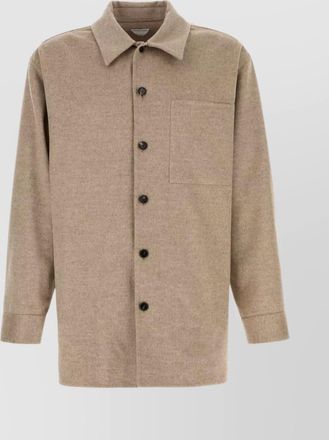 Bottega Veneta cashmere wool shirt jacket