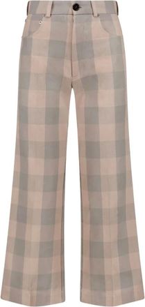 J.W.Anderson Dames, Broeken, Grijs, Maat: XS Katoen