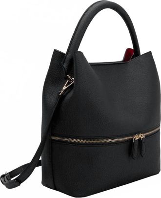 Melie Bianco Womens Karianna Vegan Crossbody Bag In Black