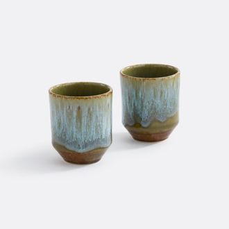 La Redoute Interieurs Set van 2 reactief geglazuurde aardewerk bekers Elissa