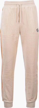 Sergio Tacchini Mens SERGIO TACCHINI TASSO VELOUR TRACK PANT SANDSHELL/ORANGE PEPPER - Tan - Size: 32/32