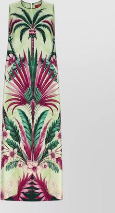 F.R.S. For Restless Sleepers silk printed sleeveless maxi dress