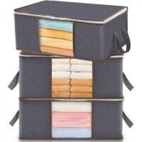 OEM Un Conjunto De 3 Bolsas Para Guardar Ropa, Una Caja De Almacenamiento Plegable Con Asas Reforzadas, Resistente Y Duradera, Adecuada Para Guardar Manta