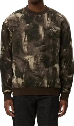 Les Deux Dash Crewneck Sweatshirt In Teak