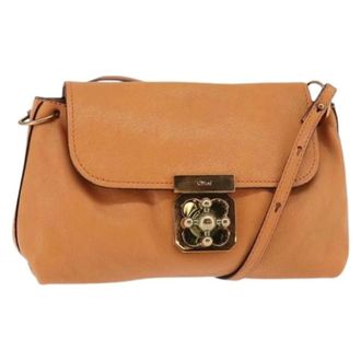 Chlo&eacute; Pre-owned Cross Body Bags, female, Orange, Size: ONE SIZE Pre-owned Elsie Crossbody Bag
