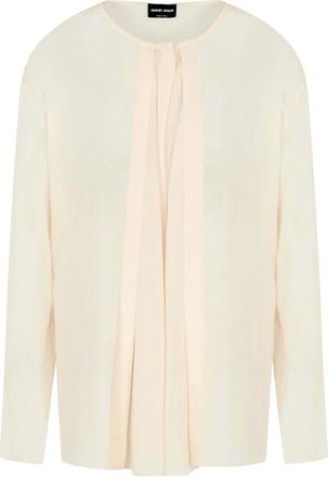 Giorgio Armani Dune Shirt - Dames - Overhemden - Beige - XL - Overhemden