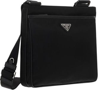 Prada Mens Black Nylon Shoulder Bag