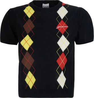 Ganni Donna, Maglie, Nero, XS, new