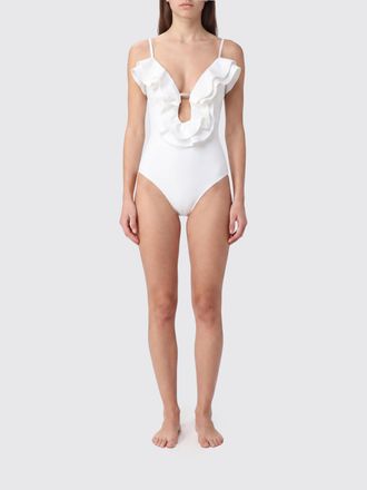 Zimmermann Costume da bagno intero con rouches e spalle scoperte