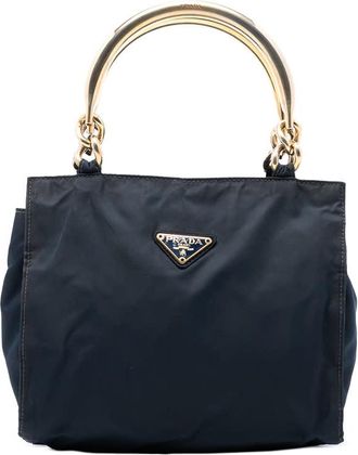 Prada Pre-owned Prada Tessuto Metal Handle Bag Ladies OHFLGSMFUU8X9FY1