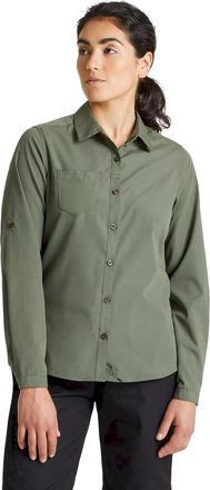 Craghoppers Dames/dames Expert Kiwi Shirt met lange mouwen (Donker ceder groen)
