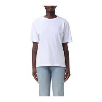 Khaite T-Shirts, female, White, M, White Cotton T-Shirt
