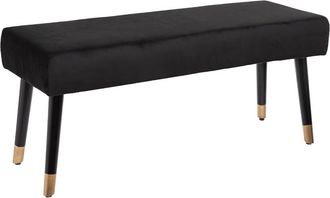 Atmosphera Banco salome Negro - Terciopelo - Atmosphera Cr&eacute;ateur DInt&eacute;rieur