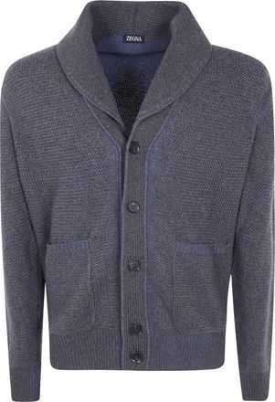 Ermenegildo Zegna Z Lux Leisurewear Polokraag Trui - Heren - Truien - Grijs - Maat: XL