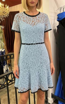 Adelyn Rae Lace Mini Dress In Blue