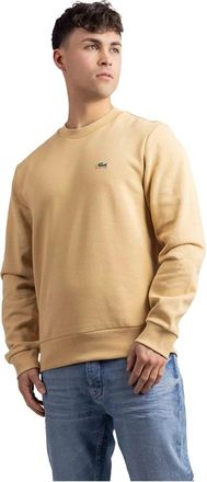 Lacoste Basis Beige Sweater Heren - Heren - Ronde hals truien - Beige - S - Katoen - Truien & Vesten