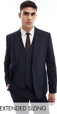 Asos slim suit jacket in navy