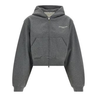 Alexander Wang Sweatshirts - female - Alexander Wang - Zip-throughs - Gray - XS - Sweatshirts & Hoodies