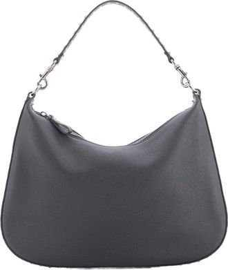 Valentino Black Leather Rockstud Zip Hobo Bag Medium (Authentic Pre-Loved)
