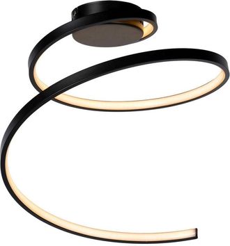 Lucide Lucide - maxence - Flush Ceiling Light - Ø46cm - led Dim. - 1x24W 3000K - 3 StepDim - Black