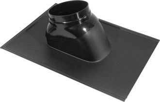 Ubbink Ubbink - Tapajuntas Ubiflex Para Terminales Verticales &Oslash; 60/100mm Y 80/125mm Negro - Para Tejados Inclinados De 25 A 45&deg;