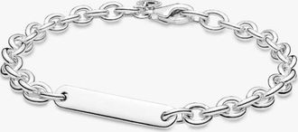 Pandora Sterling Silver Engravable Bar Link Bracelet, Size 20