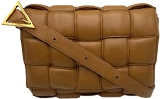 Bottega Veneta Pre-owned Cross Body Bags, female, Brown, Size: ONE SIZE Pre-owned Leather Shoulder Bag