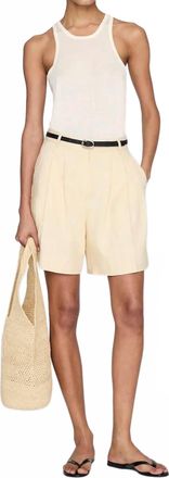 Anine Bing Brice Shorts In Yellow