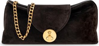 Versace Vivian Suede Clutch - Dames - Clutches - Bruin - ONE Size - Leer - Tassen