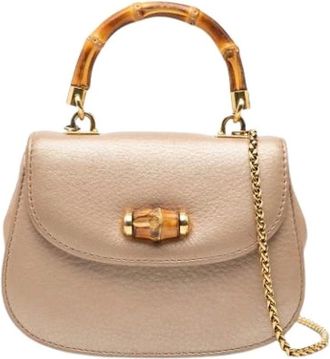Gucci Pre-owned Mini Bags, female, Brown, Size: ONE SIZE Pre-owned The Bamboo Night